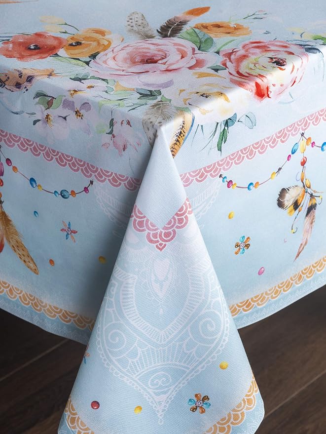 Maison d' Hermine Table Cloth Square Table 100% Cotton 60 x 60 Inches - Image 7
