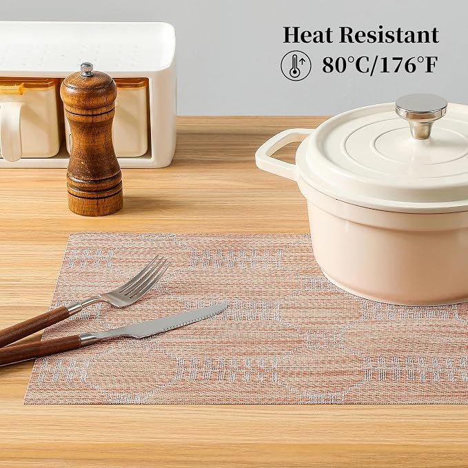 Leetaltree Coral Placemats Set of 12 - Image 4
