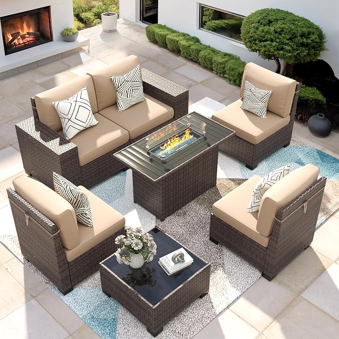 7 Piece Patio Furniture Set by VonzoyHome
