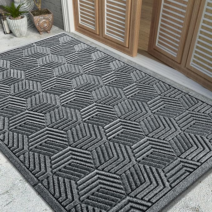 Yimobra Large Door Mat 47x32, All-Season Waterproof Outdoor Mats by Yimobra