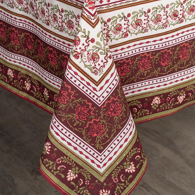 Maison d' Hermine Table Cloth Square Table 100% Cotton 54 x 54 Inches Fall - Image 9