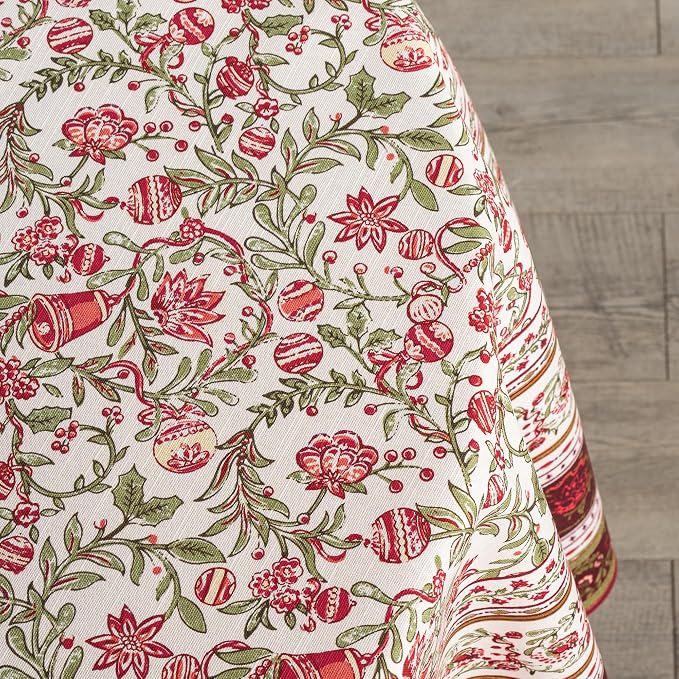 Maison d' Hermine Table Cloth Round Table 100% Cotton 63 Inches Fall Tablecloth - Image 9