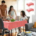 Nasitos 2 Pack Vinyl Picnic Table Cover 60x84 Inch-Flannel Backed Rectangle by Nasitoshomedecor
