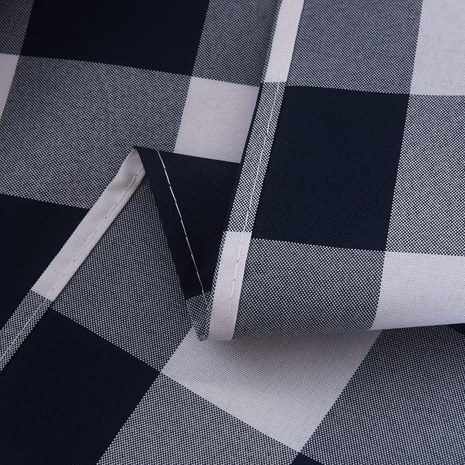 Cupuamon 2 Pack Waterproof Polyester Fabic Rectangle Checkered Tablecloth，60x84 - Image 7