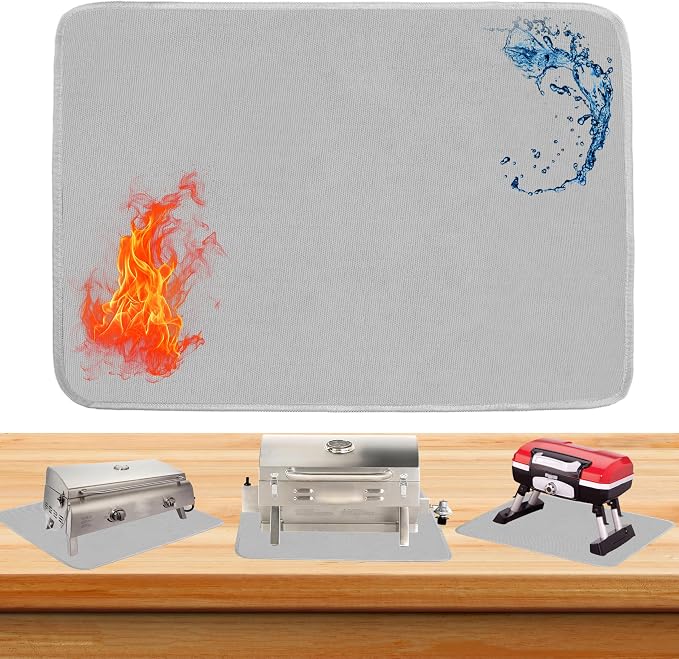 Gray 25x19.5 Inchs Heat Resistant Mat by Unknown
