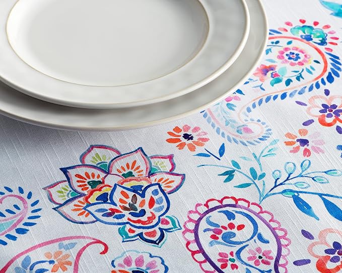 Maison d' Hermine Table Cloth Square Table 100% Cotton 60 x 60 Inches - Image 9