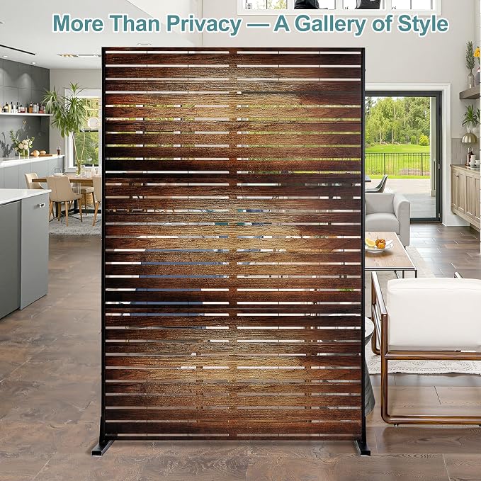 Metal Privacy Screen Outdoor Freestanding Privacy Wall Panels and Decorative - Image 7