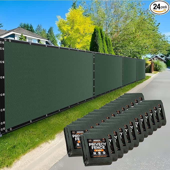 Xpose Safety Privacy Fence Screen 6’ x 50’ – Heavy Duty Green Mesh by XposeSafety