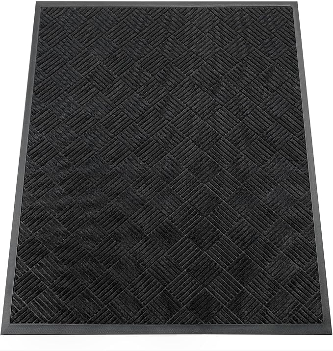Indoor Outdoor Door Mat, 5’x 4' Doormat by HOMEK