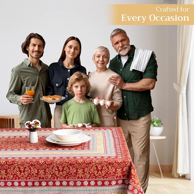 Maison d' Hermine Table Cloth Rectangle Table 100% Cotton 60 x 90 Inches Fall - Image 6