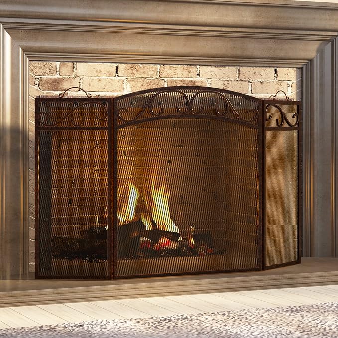 Fire Beauty Fireplace Screen 3 Panel - Image 5