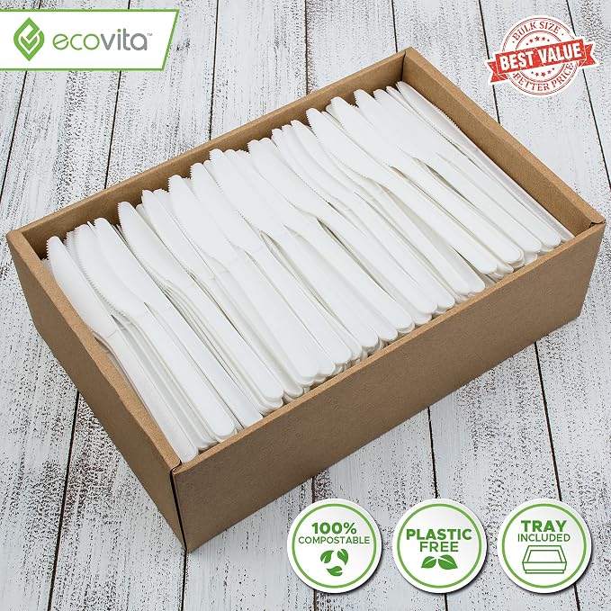 Ecovita 100% Compostable Knives - Image 2