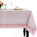 CPC Tablecloth 100% Cotton 70x118 Inch Indian Block Print Rectangle Table Cover by COTTONPRINTCLUB