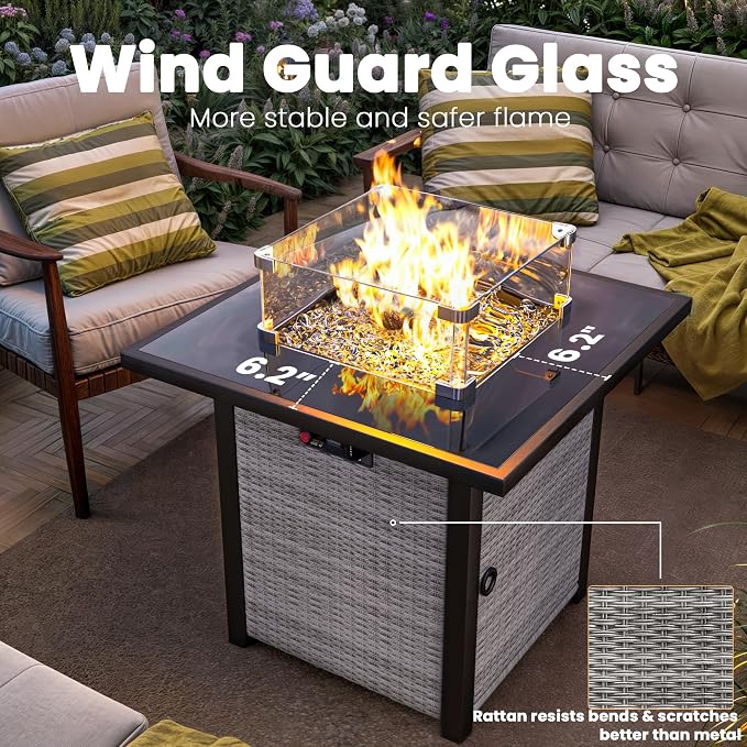 Propane Outdoor Fire Pit Table, Outdoor Gas FirePit - Image 2
