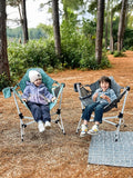 Kids Hammock Camping Chair, Foldable with Cup Holder, Dolphin Green