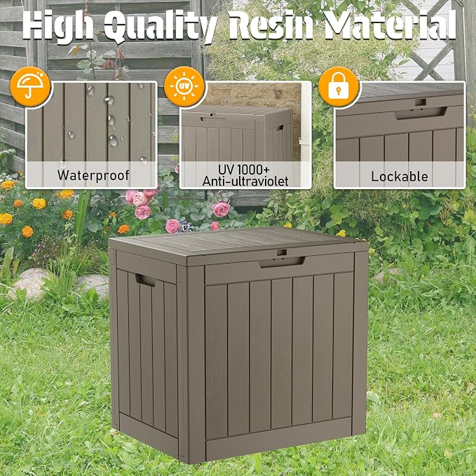 NUNU LAB 35 Gallon Outdoor Storage Box Waterproof, Outside Package Delivery - Image 5