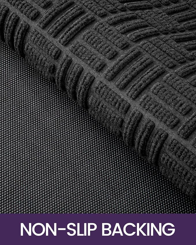 DEXI Front Door Mat Outside Entrance, 4x6 ft Large Rubber Entry Doormat Heavy - Image 6