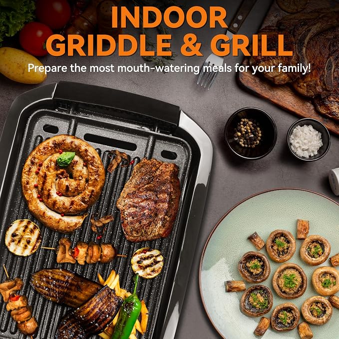 Baker’s Friend Indoor Griddle & Grill, Electric Griddle - Image 2