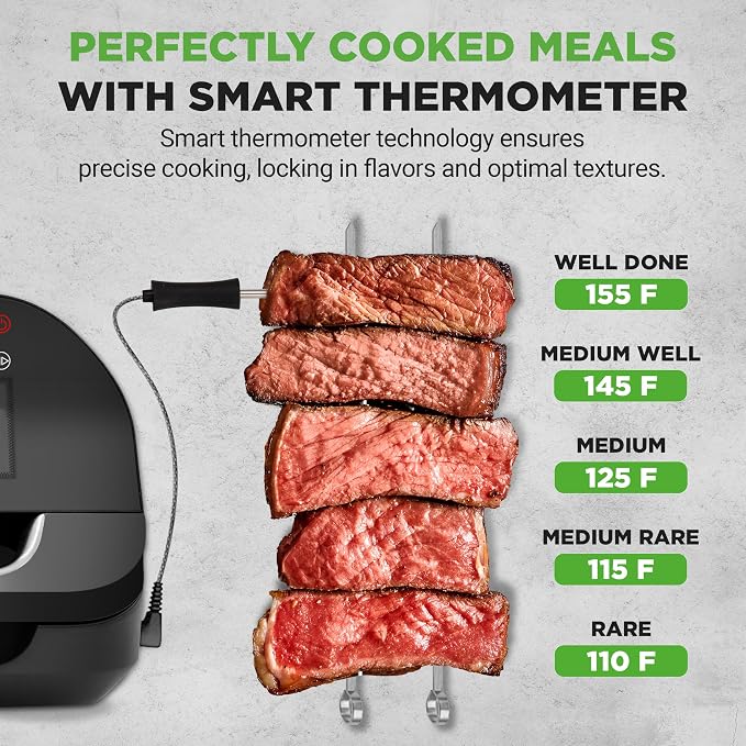 NutriChef Indoor Smokeless Grill | Smart Grill & Air Fryer - Image 2