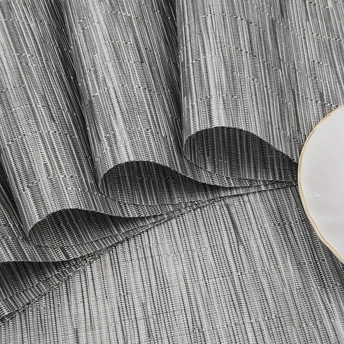SHACOS Small Round Table Placemats Set of 4 Wedge Placemats Heat Resistant - Image 9