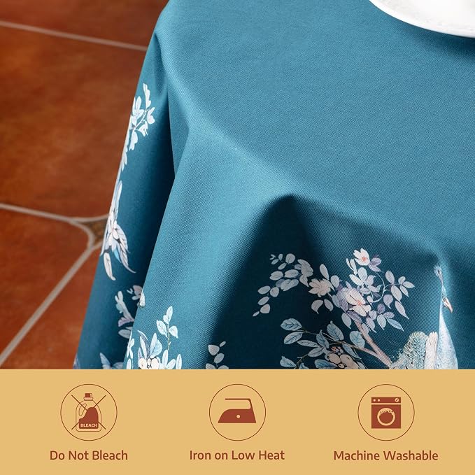 Maison d' Hermine Premium Table Cloth Round Table 100% Combed Cotton 70" - Image 8