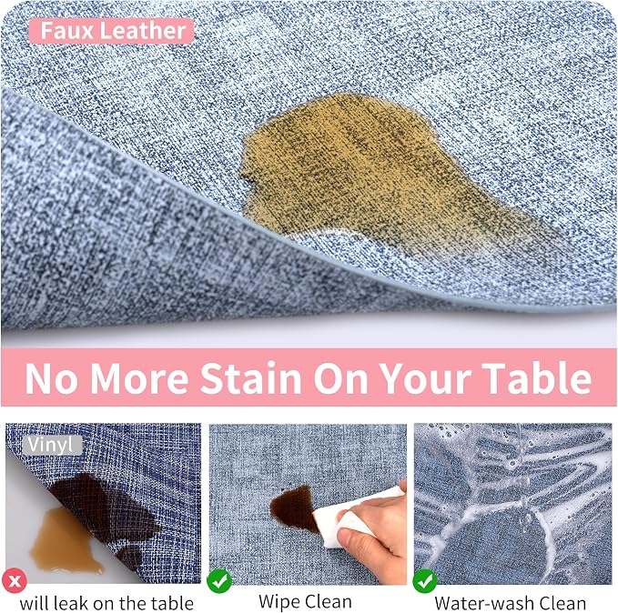 Maxpearl Faux Leather Placemats Set of 6 - Image 4