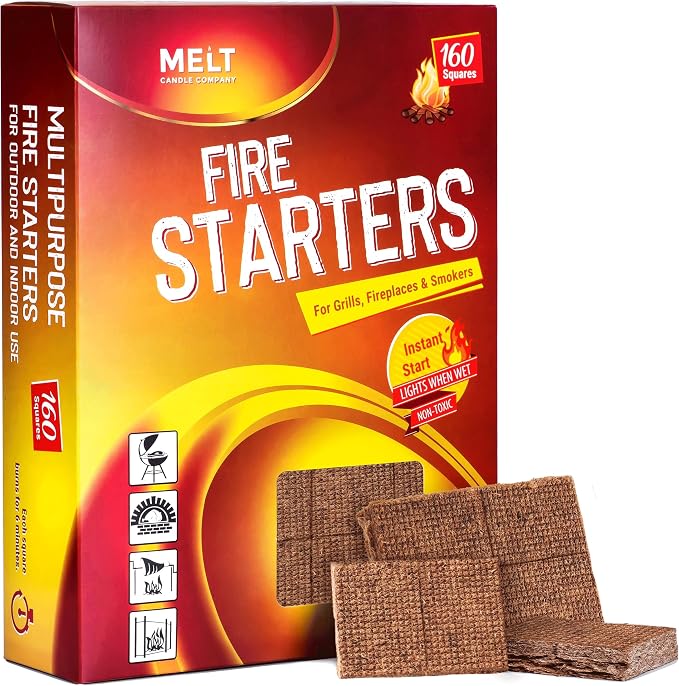 Melt Candle Company Fire Starter Squares, 160 Pieces by MeltCandleCompany