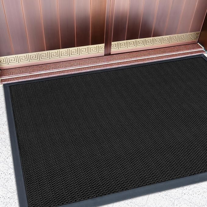 Outdoor Indoor Door Mats for Entryway, Heavy Duty and Durable All-Weather Entry by Unknown