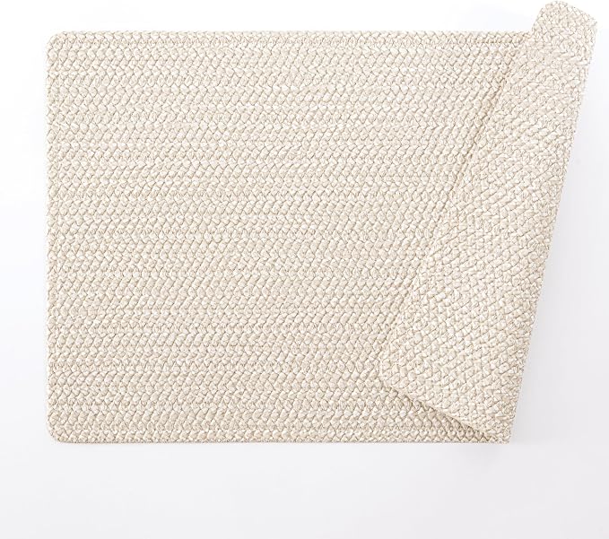 POLYTE Indoor/Outdoor Washable Woven Vinyl Table Dining Placemats - Image 2