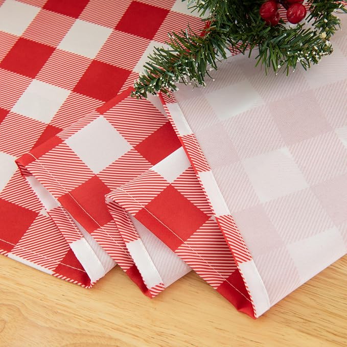 Classic Gingham Buffalo Tablecloth Fabric - Image 7