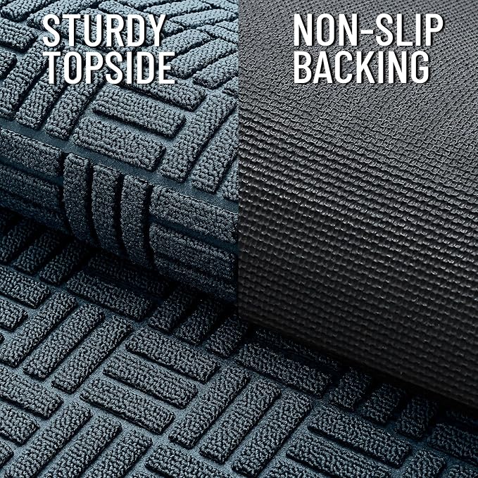 OLANLY Front Door Mat Outside Entrance 71x23, Heavy Duty Sturdy Natural Rubber - Image 4