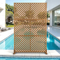 Metal Privacy Screen for Outdoor & Indoor Use, Free Standing Privacy Screen for by Unknown