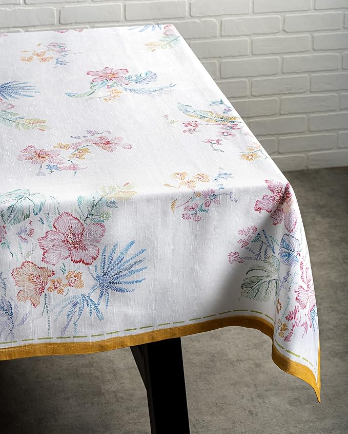 Maison d' Hermine Table Cloth Square Table 100% Cotton 54 x 54 Inches - Image 6