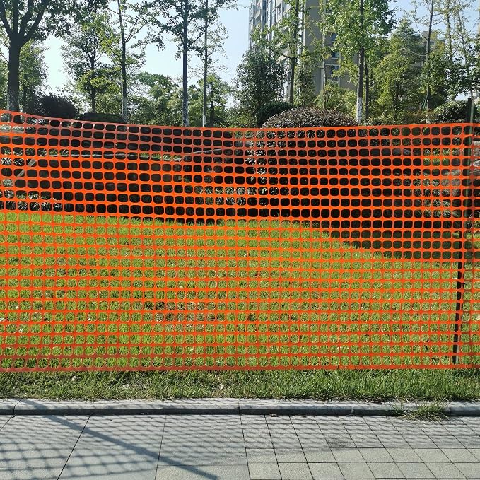 Safety Fence Plastic Mesh Fencing Roll, Temporary Reusable Netting - Image 7