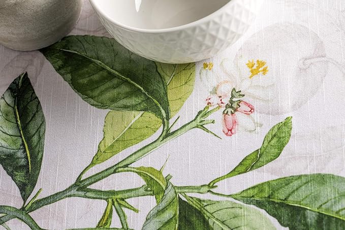 Maison d' Hermine Table Cloth Round Table 100% Cotton 63 Inches Tablecloth - Image 9
