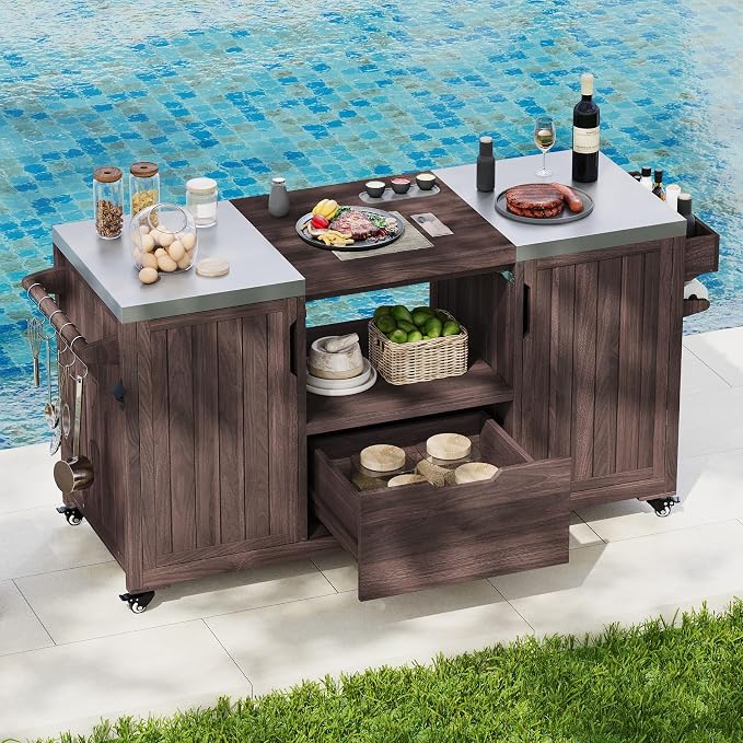 66.5" Outdoor Kitchen Island - Image 9