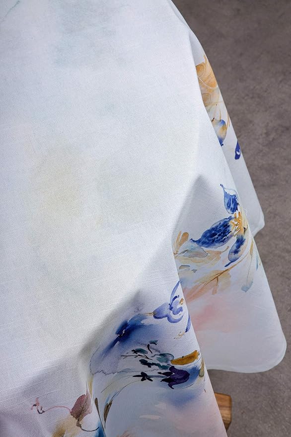 Maison d' Hermine Table Cloth Round Table 100% Cotton 63 Inches Tablecloth - Image 9