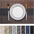 LEXMORE PlaceMats Set of 12 Vinyl/Plastic Woven Place Mats by lexmore