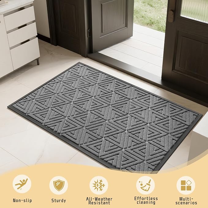 Yimobra Extra Large Door Mat 60x36, All-Weather Waterproof Non-Slip Welcome - Image 7