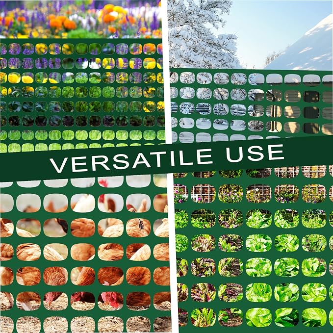 Safety Fence Plastic Mesh Fencing Roll, Temporary Reusable Netting - Image 2
