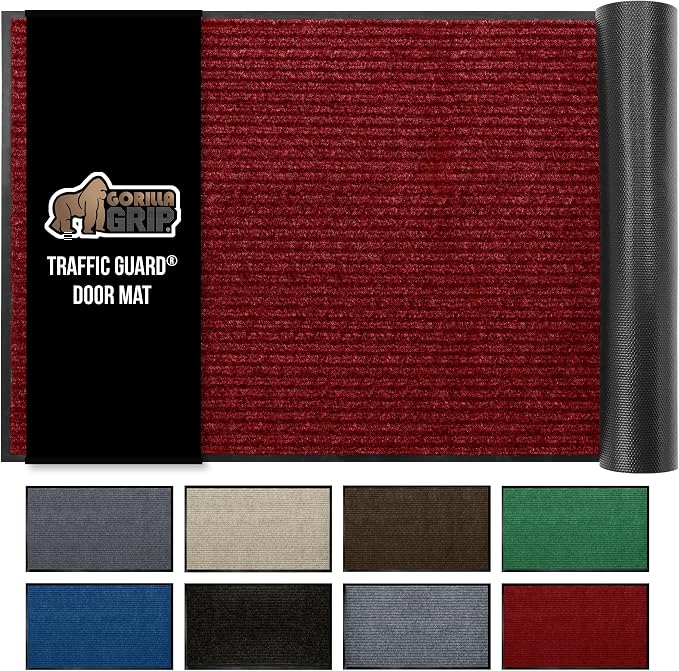 GORILLA GRIP Waterproof Traffic Guard Door Mat, Heavy Duty Entryway Mats by GorillaGrip