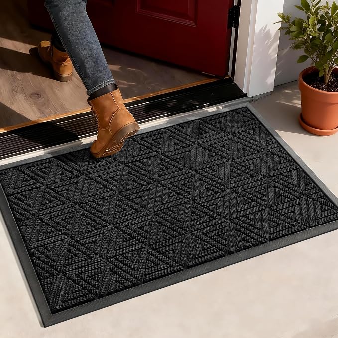 Yimobra Outdoor Mats for Front Door 29.5x17, Stops Mud & Dirt at Entrance by Yimobra