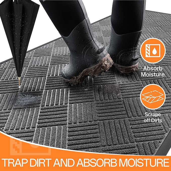 Indoor Outdoor Door Mat, 6’x 3' Doormat - Image 4
