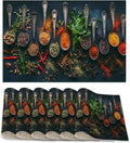 Various Herbs Placemats Set of 6, Spices by ZTHLL