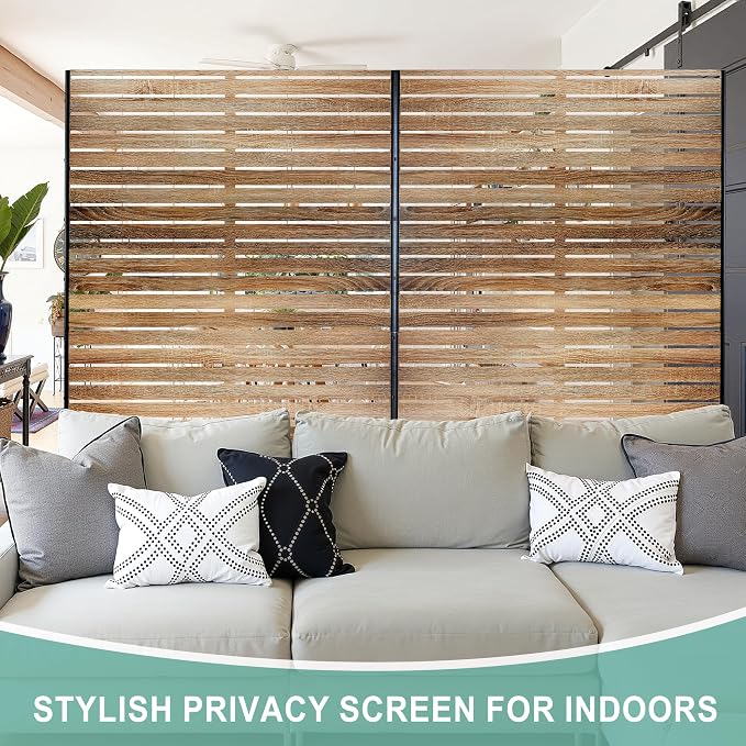 Metal Privacy Screen for Outdoor & Indoor Use, Free Standing Privacy Screen for - Image 6