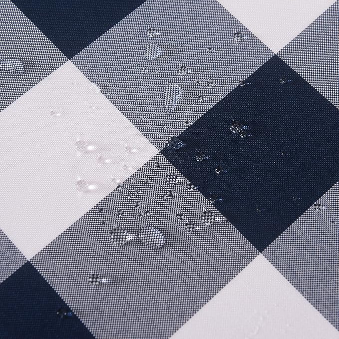 Cupuamon 2 Pack Waterproof Polyester Fabic Rectangle Checkered Tablecloth，60x84 - Image 5