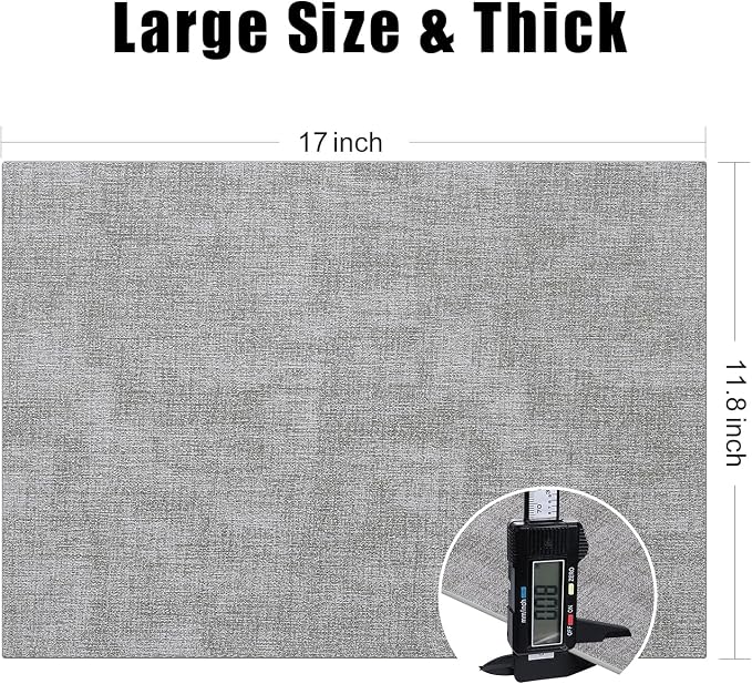 Homaxy Faux Leather Heat Resistant Placemats - Image 5