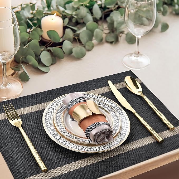 SLKQG Black Placemats Set of 4 - Image 6