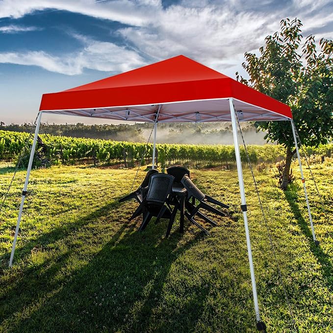 Sunnyglade 10x10 Ft Pop Up Canopy Tent One Button Easy Pop Up Outdoor Instant - Image 8