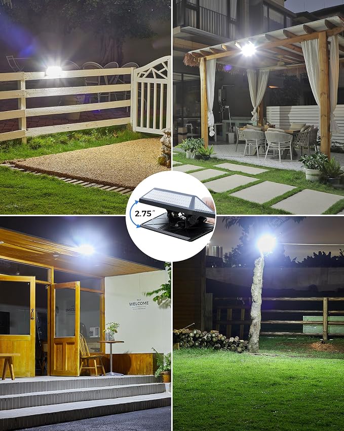 Large Clip on Solar Lights Outdoor, 208 LEDs 1000Lum Bright Solar Security Light - Image 2